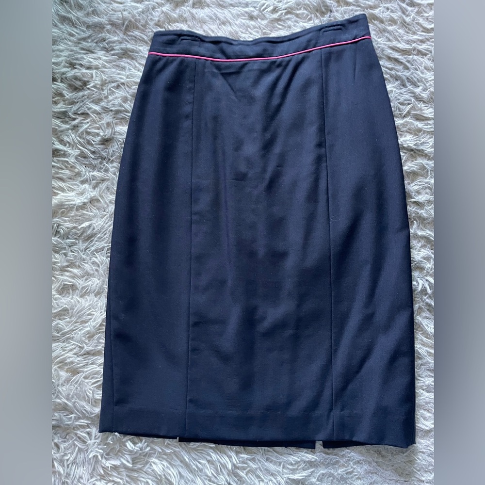 Pink Tartan Blue Pencil Skirt for Cocktail Events